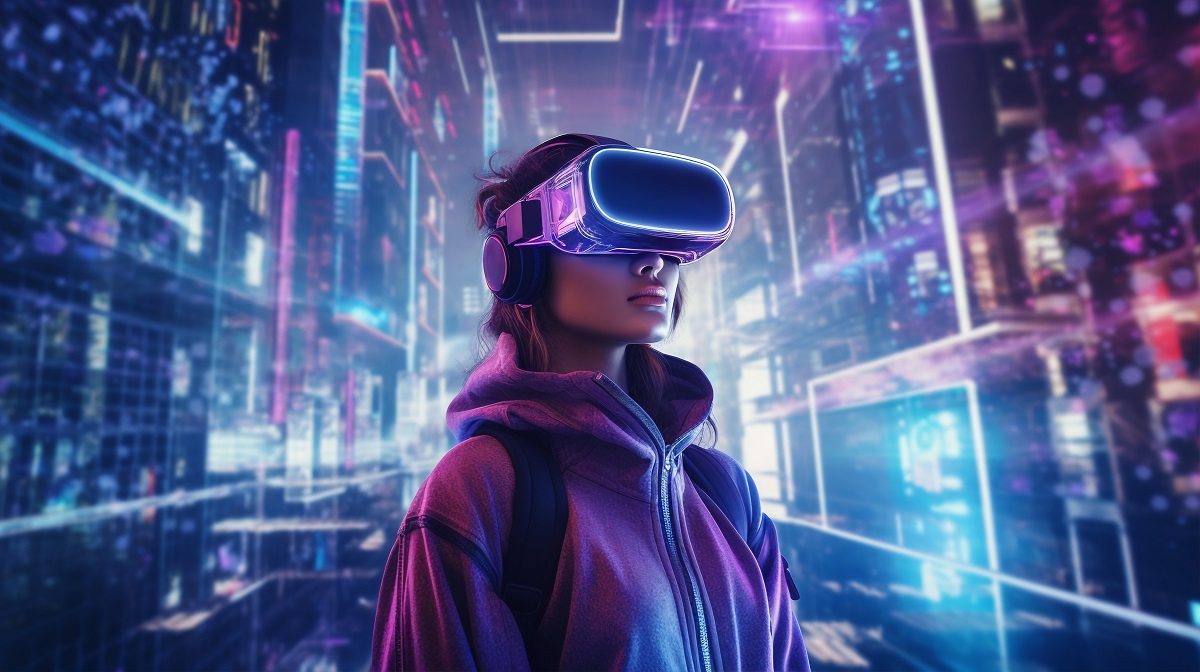 Дівчина у VR